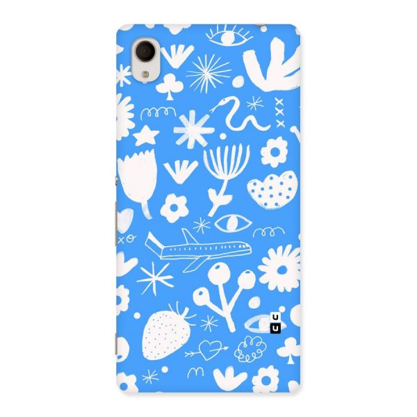 Space Blue Pattern Back Case for Sony Xperia M4