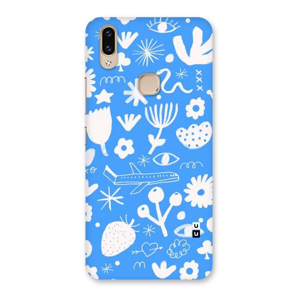 Space Blue Pattern Back Case for Vivo V9