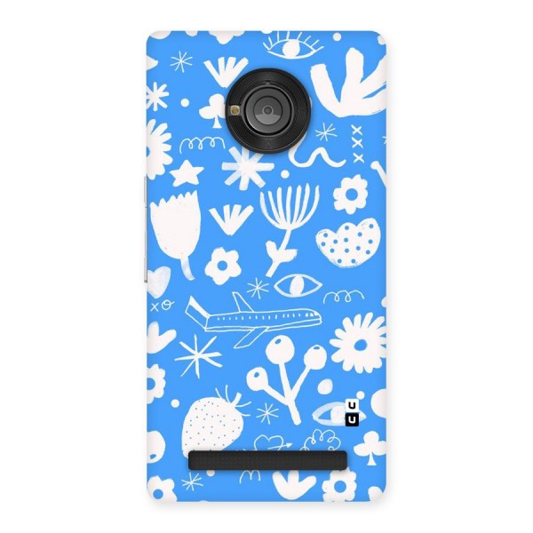 Space Blue Pattern Back Case for Yu Yuphoria