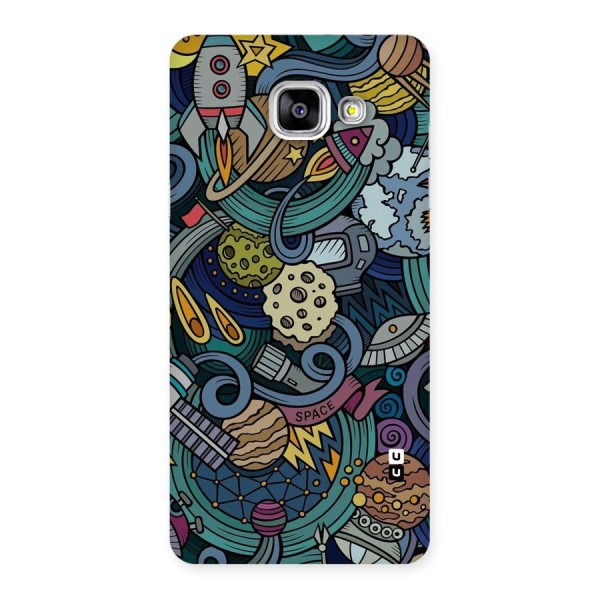 Space Pattern Blue Back Case for Galaxy A5 2016