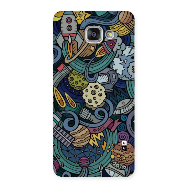 Space Pattern Blue Back Case for Galaxy A7 2016