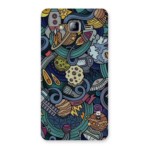 Space Pattern Blue Back Case for Galaxy On5