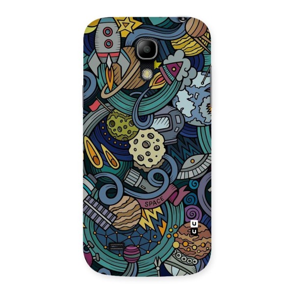 Space Pattern Blue Back Case for Galaxy S4 Mini