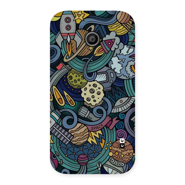 Space Pattern Blue Back Case for Moto E