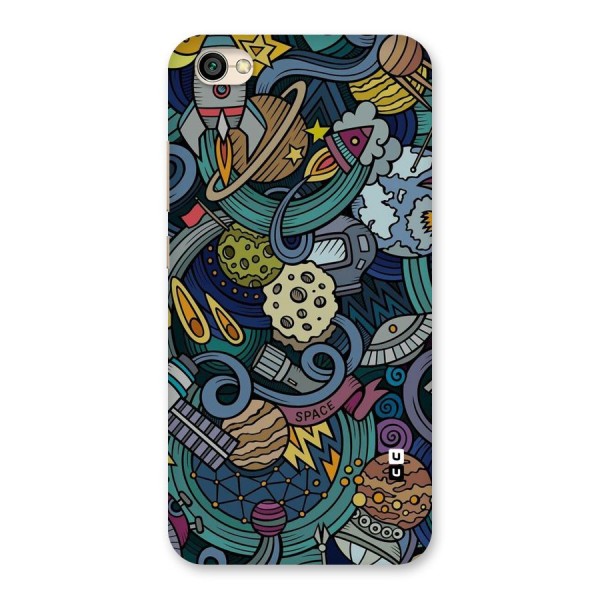 Space Pattern Blue Back Case for Redmi Y1 Lite