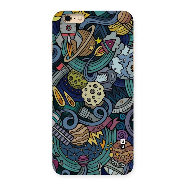 Space Pattern Blue Back Case for iPhone 6 Plus 6S Plus