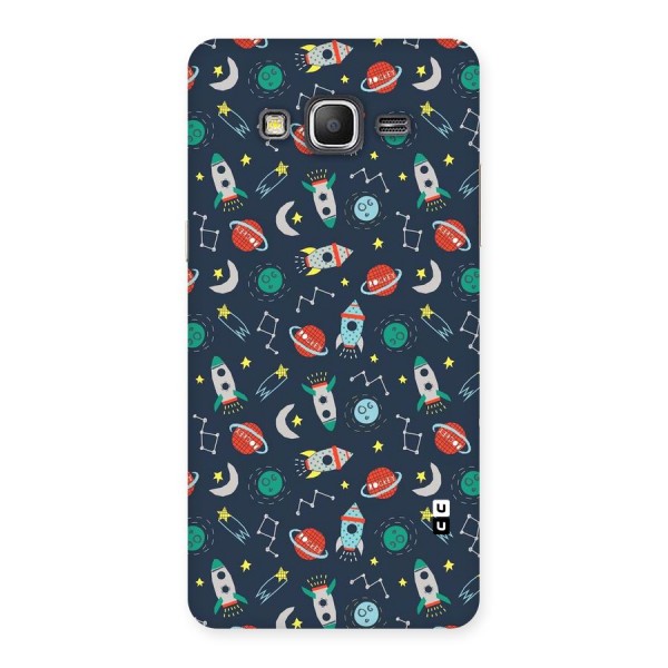 Space Rocket Pattern Back Case for Galaxy Grand Prime