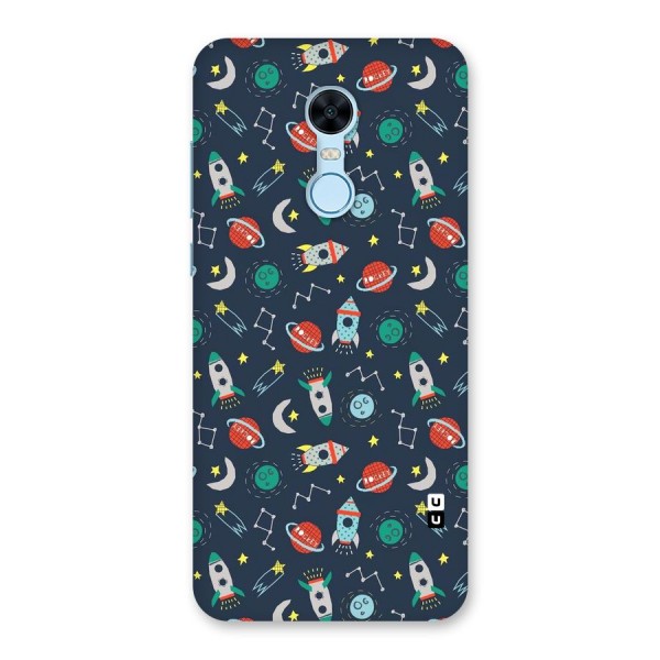 Space Rocket Pattern Back Case for Redmi Note 5