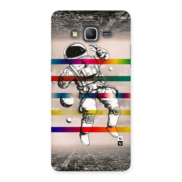 Spaceman Rainbow Stripes Back Case for Galaxy Grand Prime