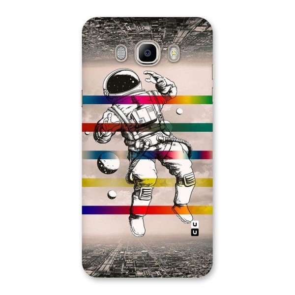 Spaceman Rainbow Stripes Back Case for Galaxy On8