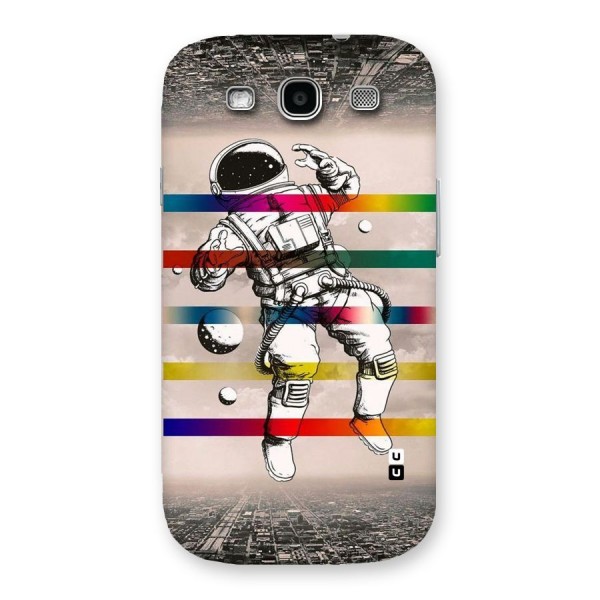 Spaceman Rainbow Stripes Back Case for Galaxy S3 Neo