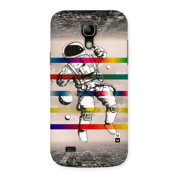 Spaceman Rainbow Stripes Back Case for Galaxy S4 Mini