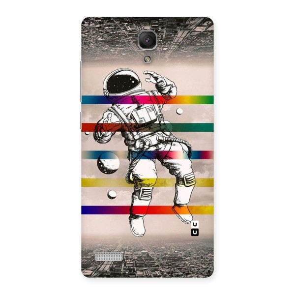 Spaceman Rainbow Stripes Back Case for Redmi Note