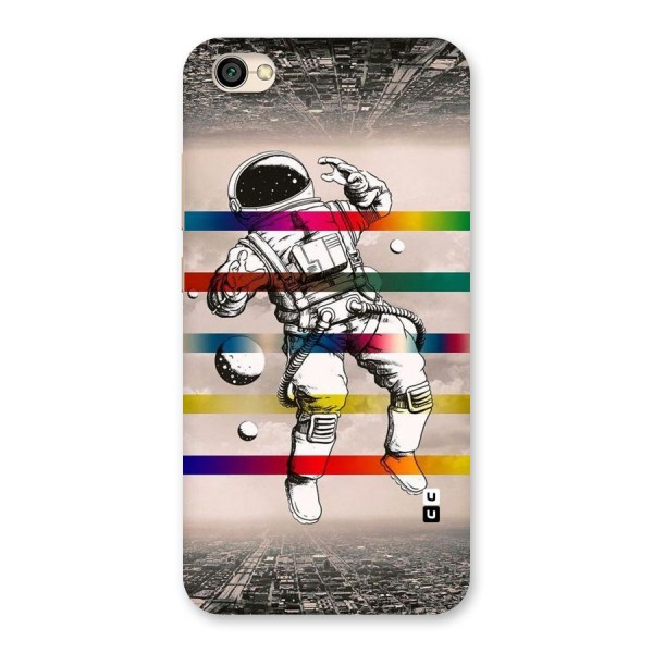 Spaceman Rainbow Stripes Back Case for Redmi Y1 Lite