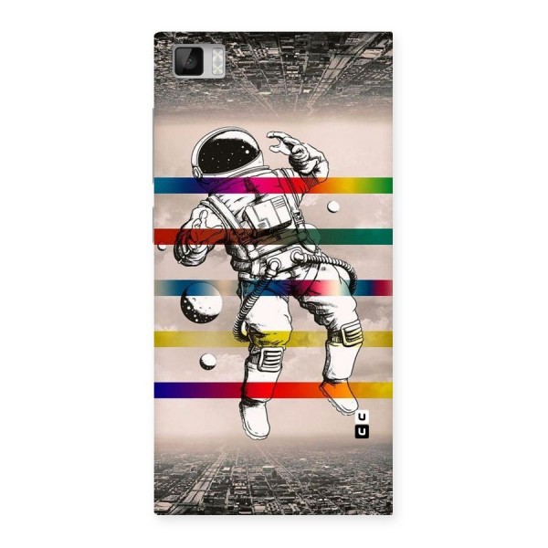 Spaceman Rainbow Stripes Back Case for Xiaomi Mi3