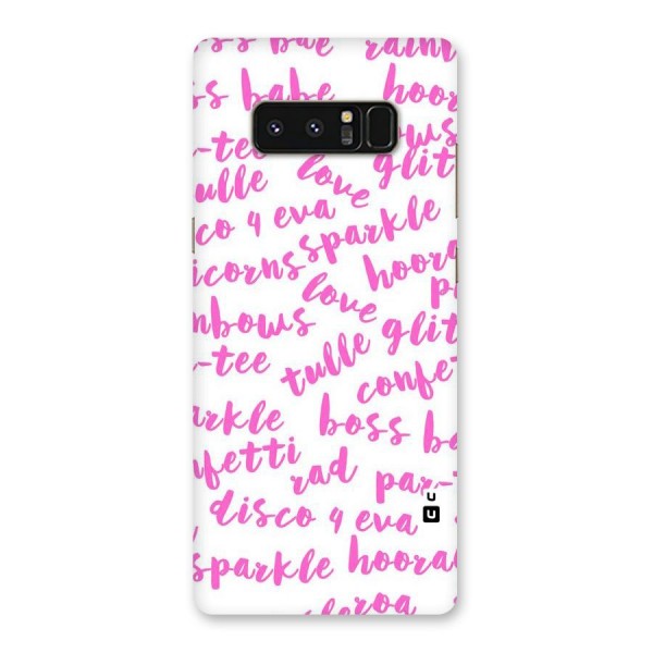 Sparkle Love Back Case for Galaxy Note 8