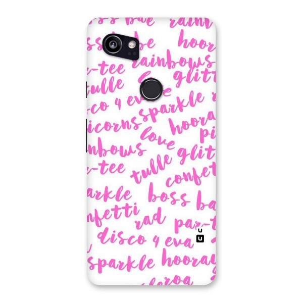 Sparkle Love Back Case for Google Pixel 2 XL