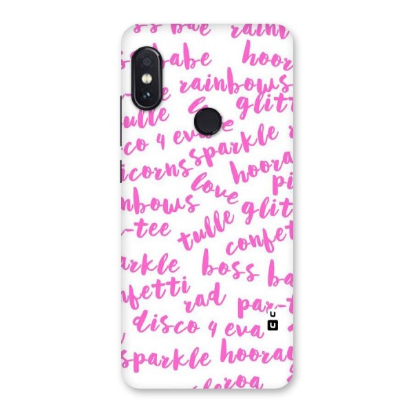 Sparkle Love Back Case for Redmi Note 5 Pro