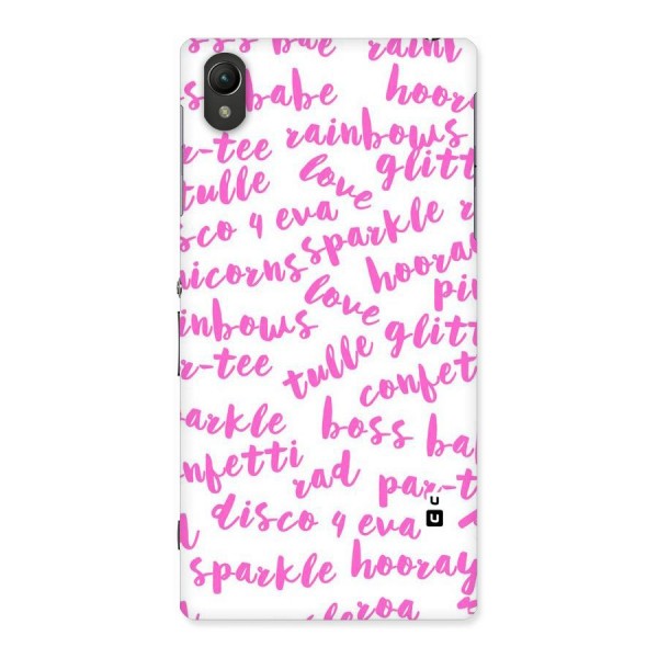 Sparkle Love Back Case for Sony Xperia Z1