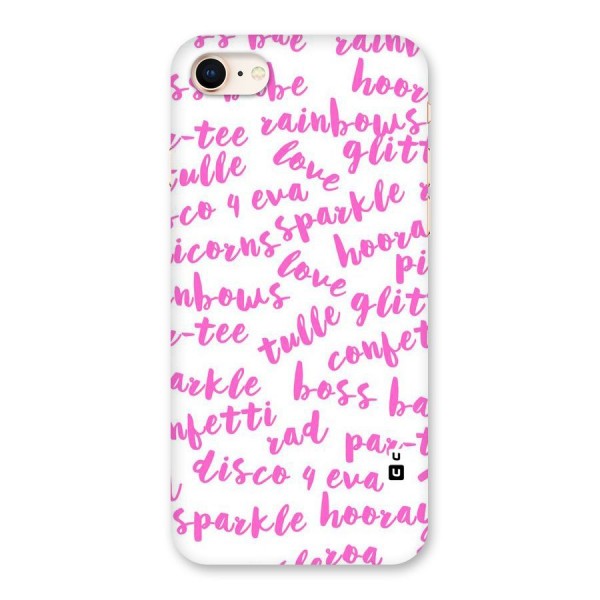 Sparkle Love Back Case for iPhone 8