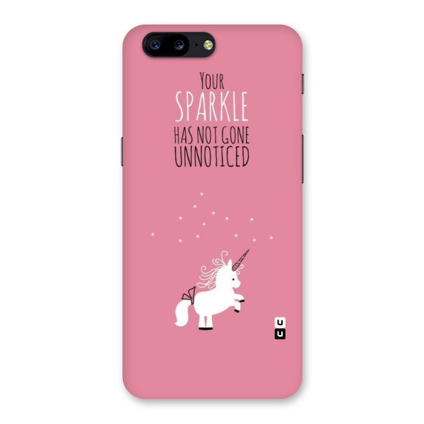 Sparkle Not Unnoticed Back Case for OnePlus 5