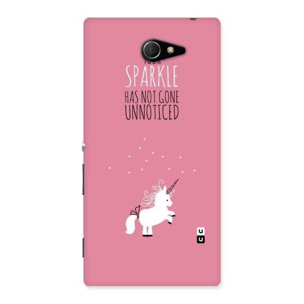 Sparkle Not Unnoticed Back Case for Sony Xperia M2