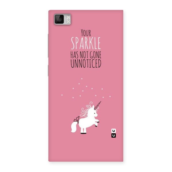 Sparkle Not Unnoticed Back Case for Xiaomi Mi3