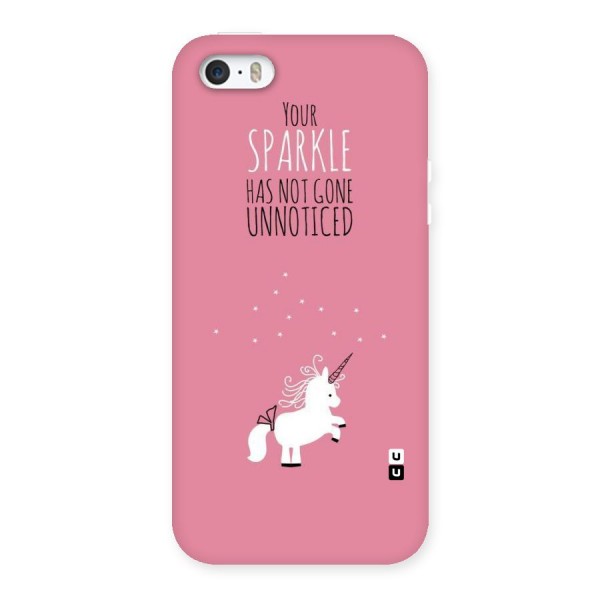 Sparkle Not Unnoticed Back Case for iPhone 5 5S