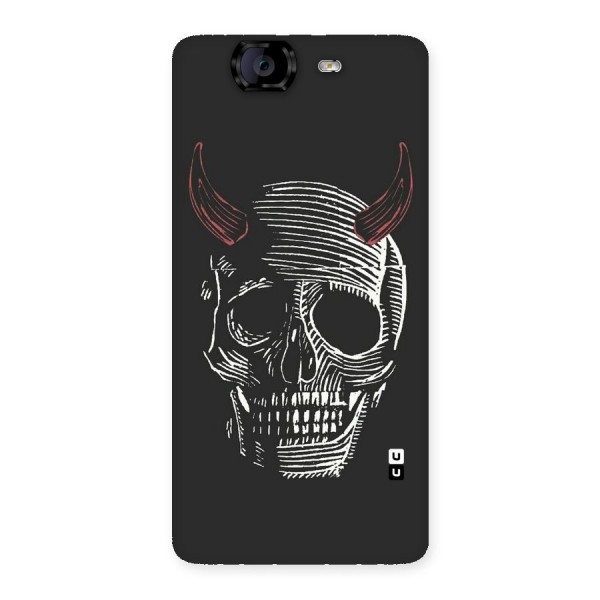 Spooky Face Back Case for Canvas Knight A350