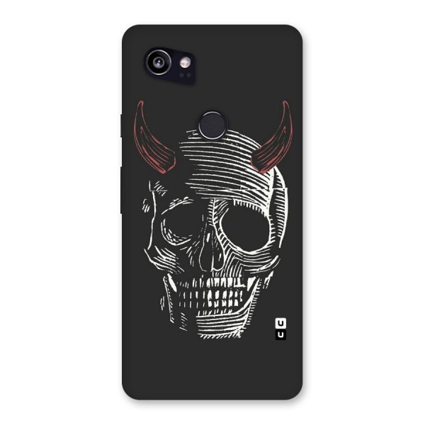 Spooky Face Back Case for Google Pixel 2 XL