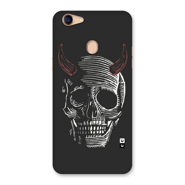 Spooky Face Back Case for Oppo F5