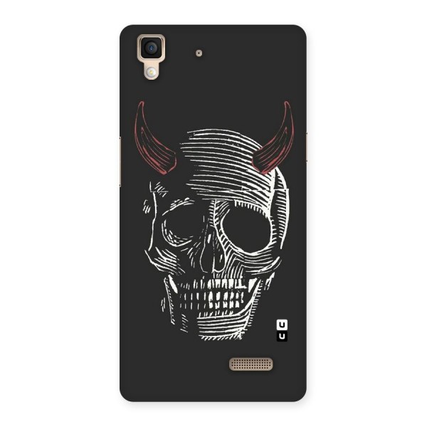 Spooky Face Back Case for Oppo R7