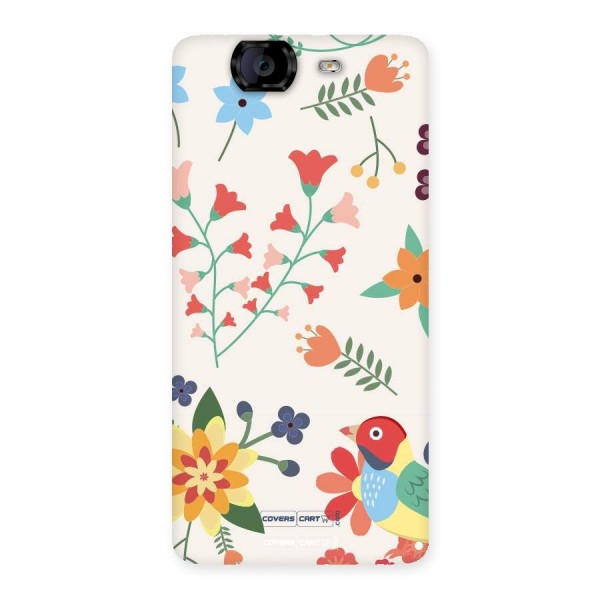 Spring Flowers Back Case for Canvas Knight A350