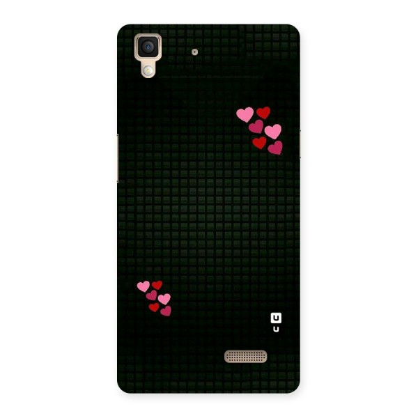 Square and Hearts Back Case for Oppo R7