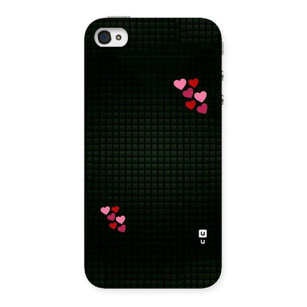 Square and Hearts Back Case for iPhone 4 4s