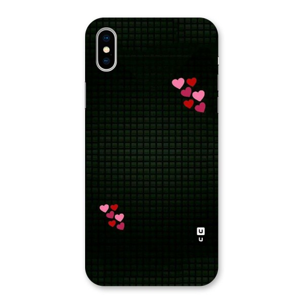 Square and Hearts Back Case for iPhone X