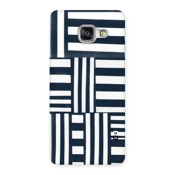 Square  Stripes Back Case for Galaxy A3 2016