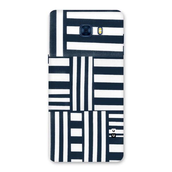 Square  Stripes Back Case for Galaxy C7 Pro