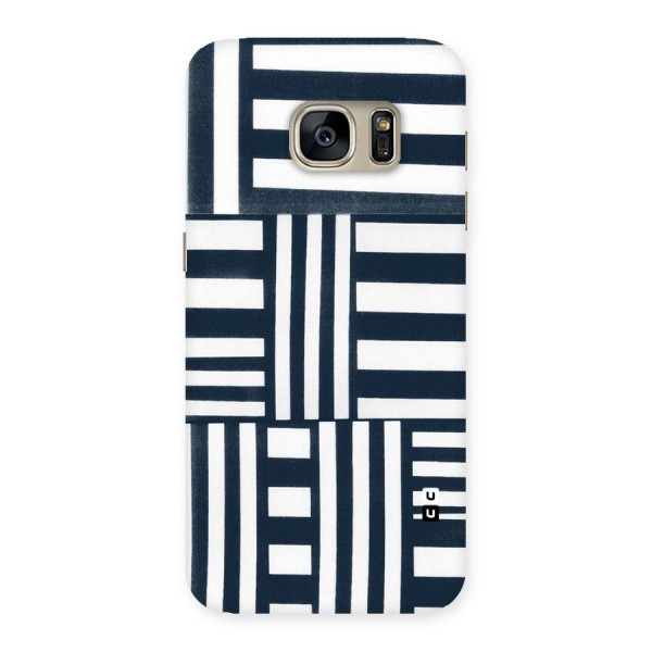 Square  Stripes Back Case for Galaxy S7