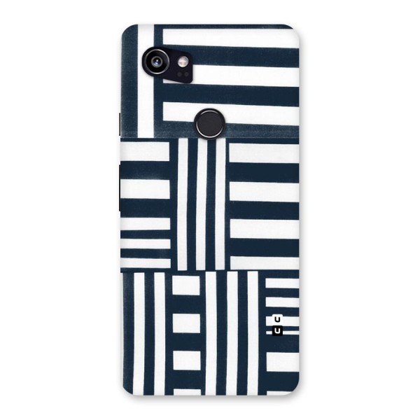 Square  Stripes Back Case for Google Pixel 2 XL