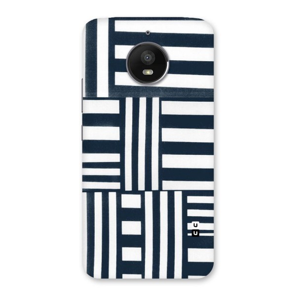 Square  Stripes Back Case for Moto E4 Plus