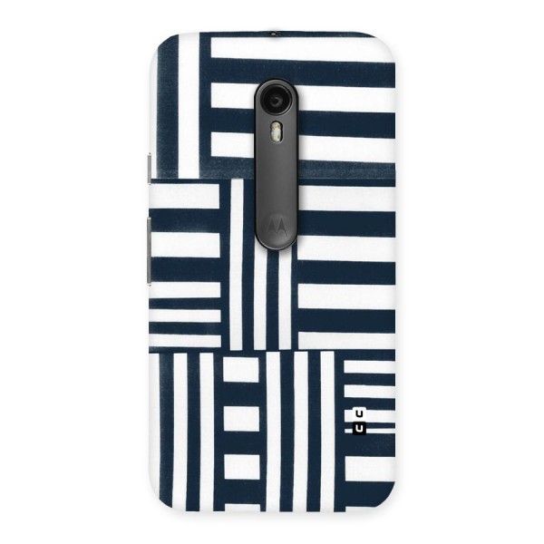 Square  Stripes Back Case for Moto G3