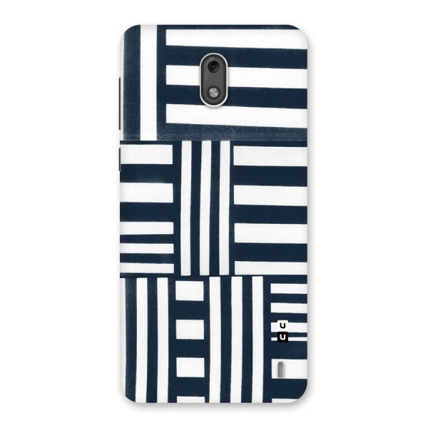 Square  Stripes Back Case for Nokia 2