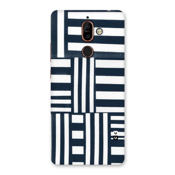 Square  Stripes Back Case for Nokia 7 Plus