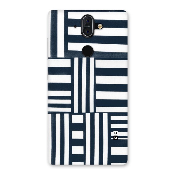 Square  Stripes Back Case for Nokia 8 Sirocco