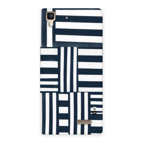 Square  Stripes Back Case for Oppo R7