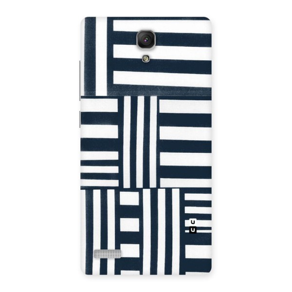 Square  Stripes Back Case for Redmi Note