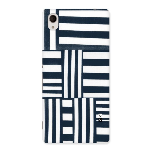 Square  Stripes Back Case for Xperia M4 Aqua