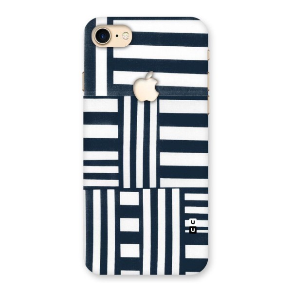 Square  Stripes Back Case for iPhone 7 Apple Cut