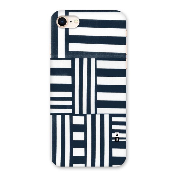 Square  Stripes Back Case for iPhone 8